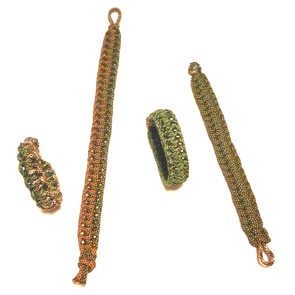 550 Paracord Quick Deploy Camo Straps/ Bracelets - Picture 2 of 3